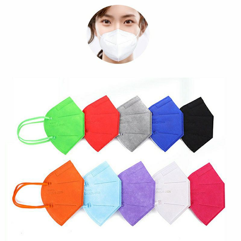 1PC MASKER DEWASA KN95 TALI WARNA EARLOOP 5PLY WARNI ECERAN BIJIAN RETAIL