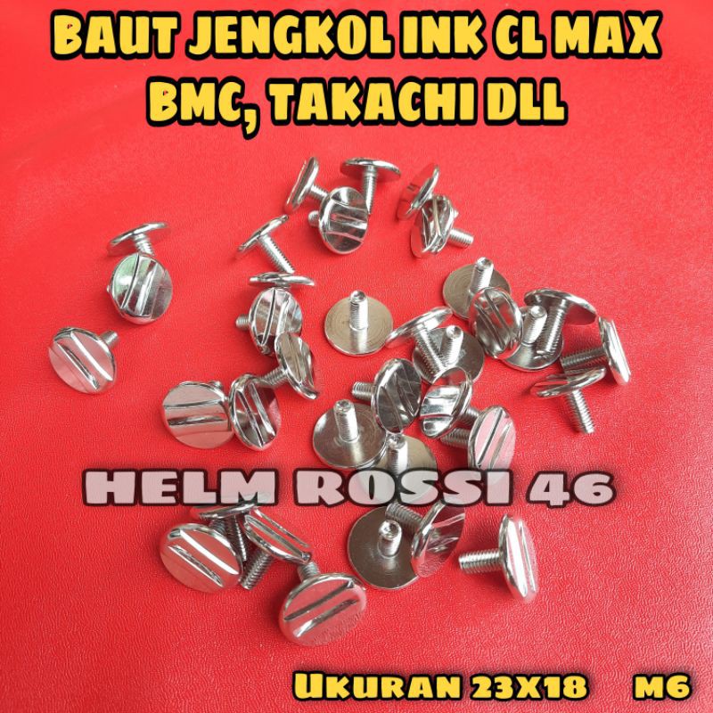 Baut Jengkol INK CL MAX - BMC - TAKACHI Kepala besar M6x15x23Dk || baut kyt dj maru kyoto centro