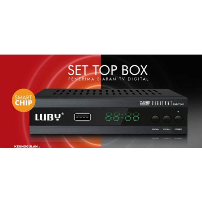 Set Top Box Tv Digital Luby T2-02 Receiver Tv Digital Luby