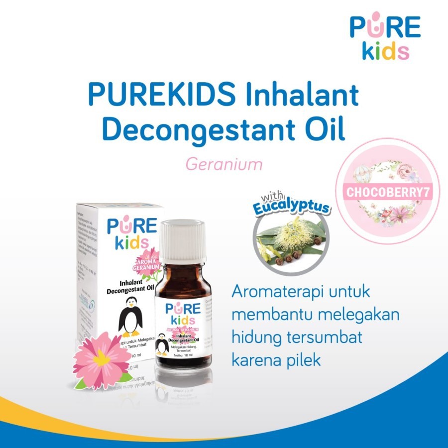 Pure Kids Inhalant Decongestant Oil Obat Hidung Tersumbat Purekids