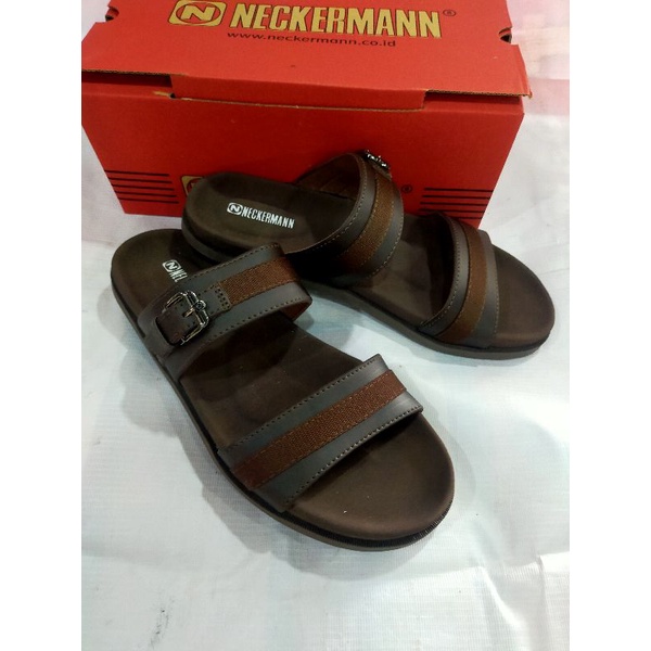 Sandal Neckermann pria original- Sendal Casual Neckermann Madison-662 coklat