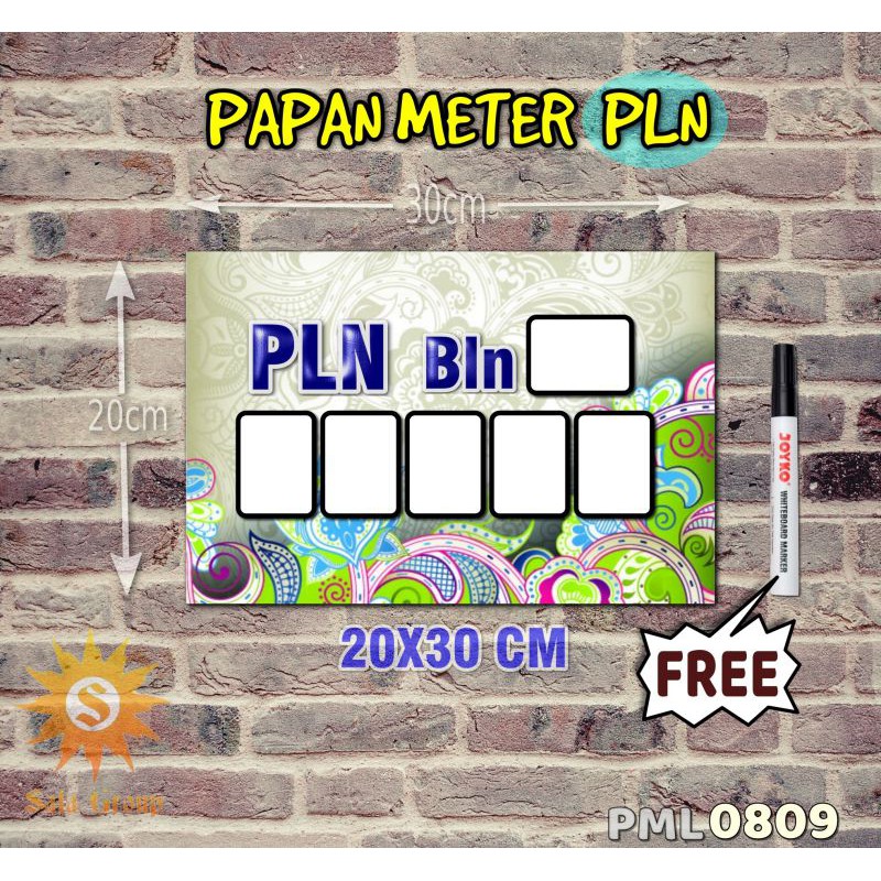 

Safa Papan Meter Listrik PLN PAM motif Unik - Flower 09