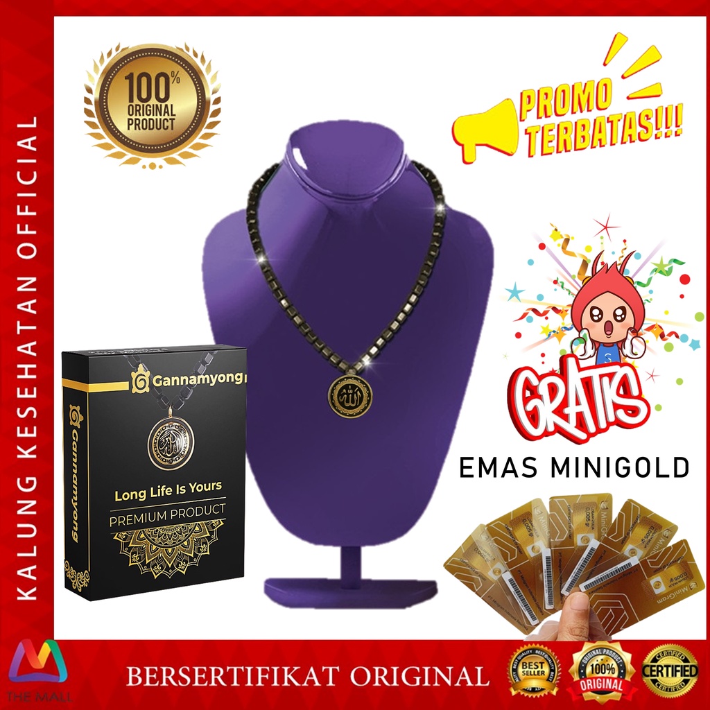 [PROMO FANTASTIS] Kalung Kesehatan Gannamyong Titanium Series Korea BERSERTIFIKAT ORI PABRIK