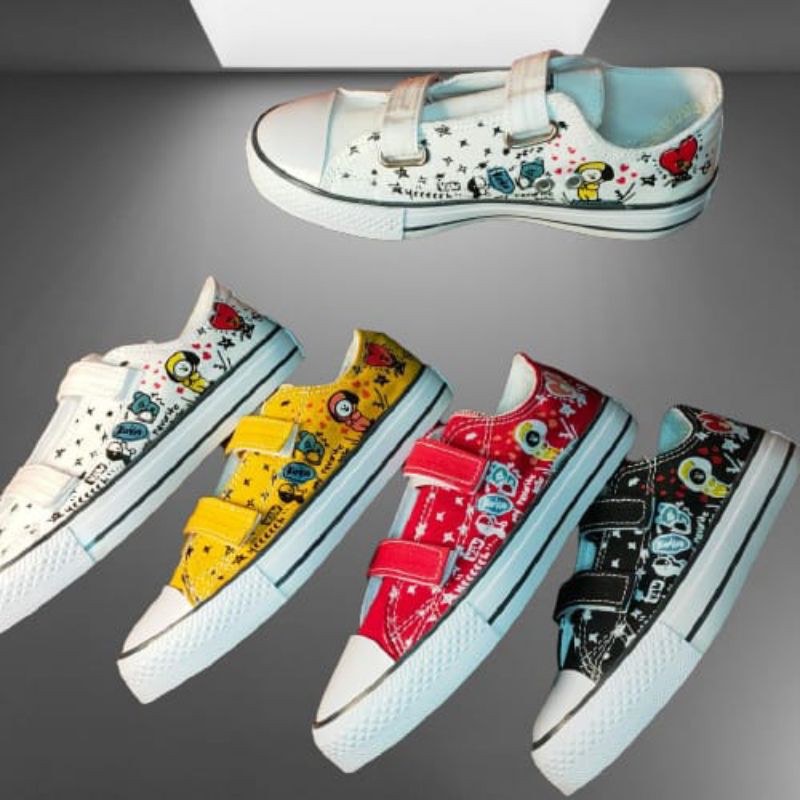 (COD)Sepatu murah/sepatu anak/Converse bts/sepatu anak sekolah/sepatu anak premium
