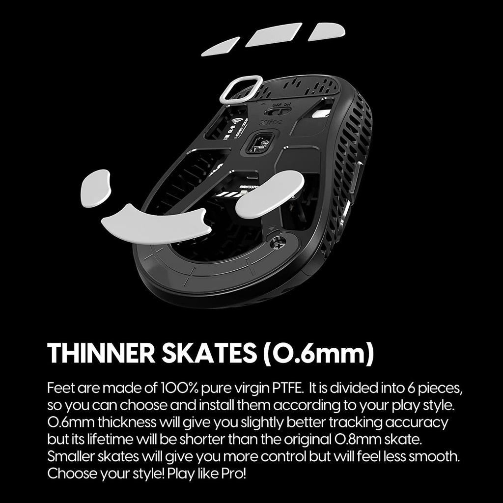 Pulsar PTFE Skates For Xlite Wireless Original Thin / CONTROL