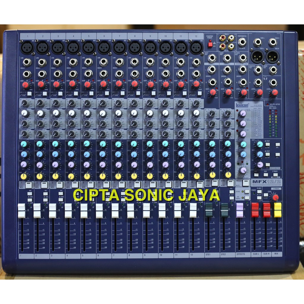 mixer Soundcraft MFX 12. Full 12 Chanel