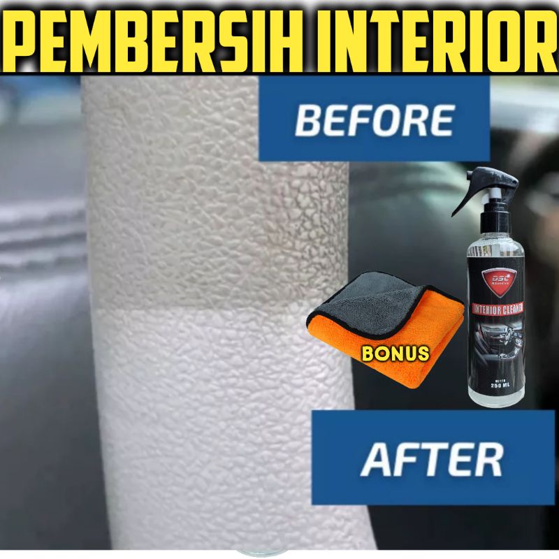 Pembersih interior mobil/jok kulit/bludru/plafon/dasbor mobil