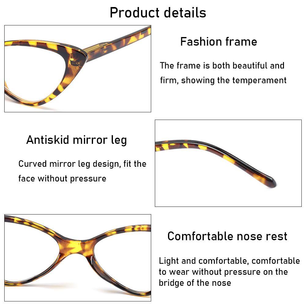 Suyo Cat Eyes Presbyopia Eyeglasses Kacamata Unisex Lensa Bening Ultra-Ringan