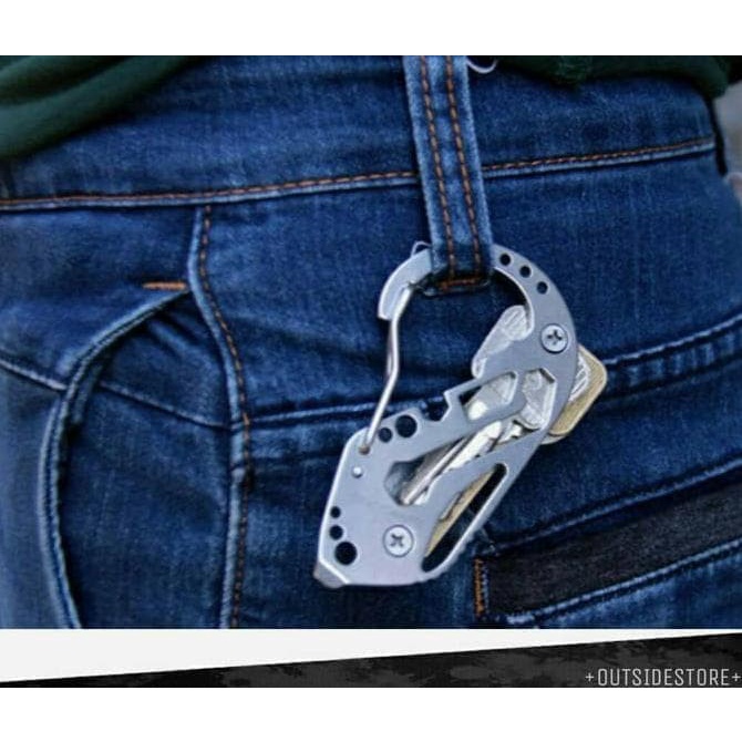 Carabiner Pengait Gantungan Multifungsi EDC Key Holder Organizer