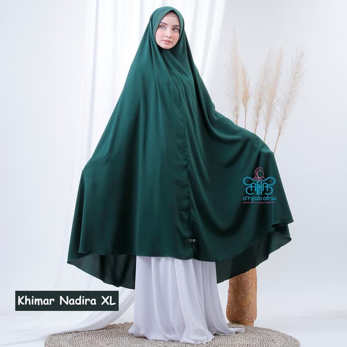 PROMO AFNA Khimar Nadira XL Jilbab Jumbo Hijab Syari instant Wolfis Non Pet