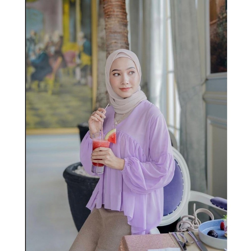 𝐊𝐈𝐑𝐀𝐍𝐈 Dealova Blouse Outer Atasan Wanita Ceruty Babydoll Premium