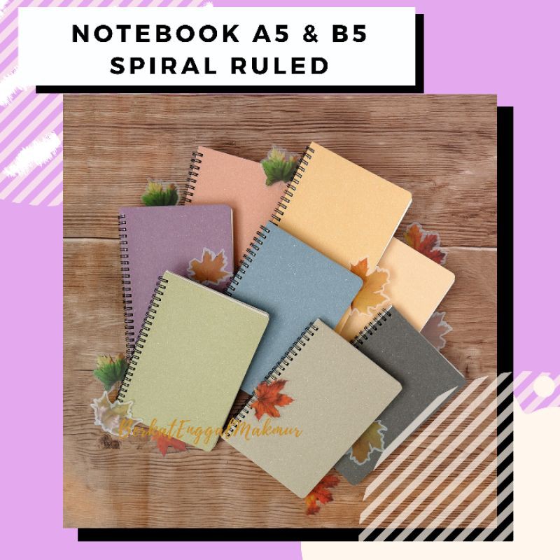 

Notebook Spiral Bergaris A5 B5 Colors of Autumn