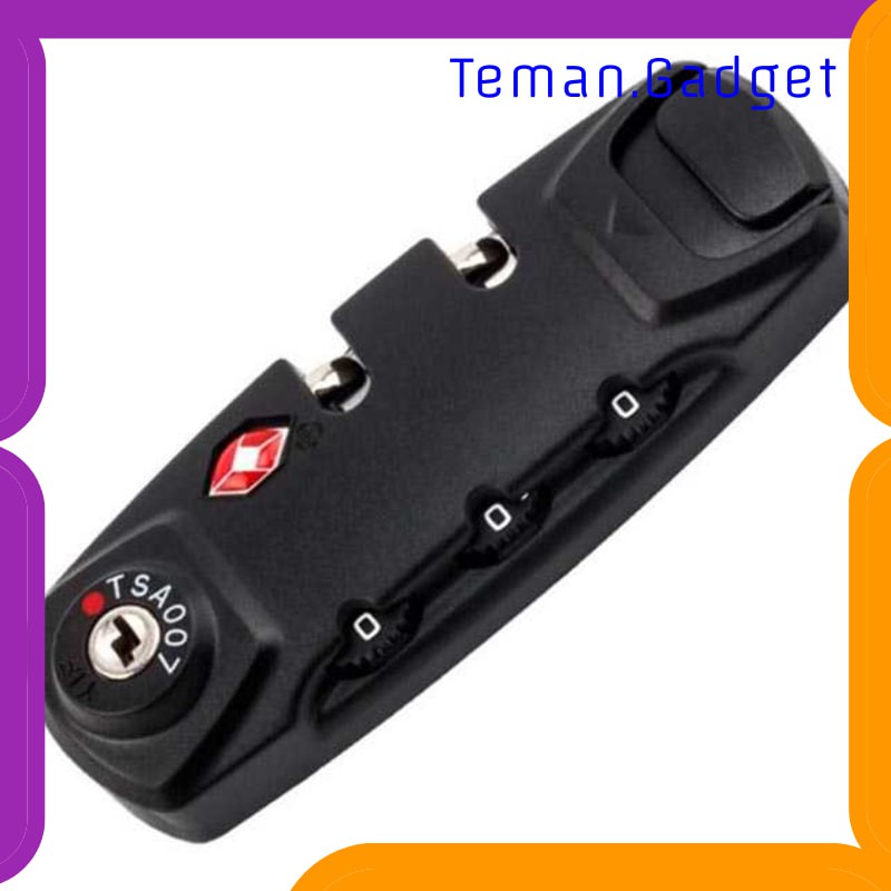 TG-FS067 CoolCell Gembok TSA Kunci Kombinasi Retsleting Koper 3 Digit - TSA007