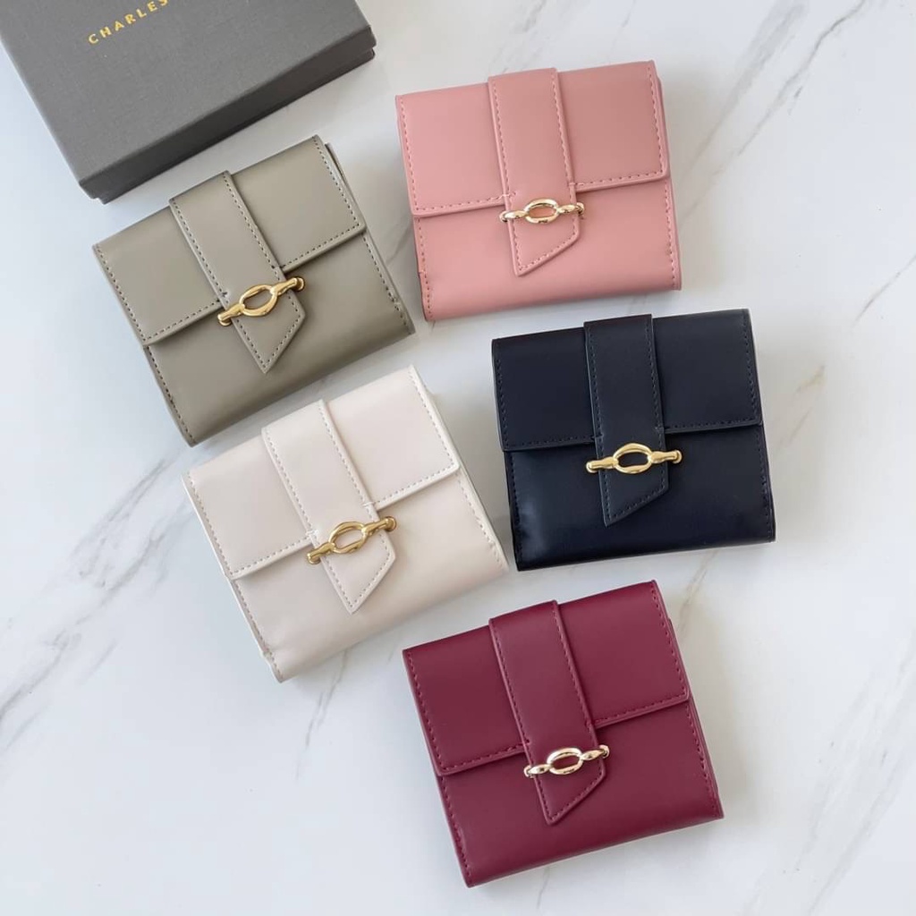 CNK Belt Buckle Strap Short Wallet Fashion Import Wanita (C1164)