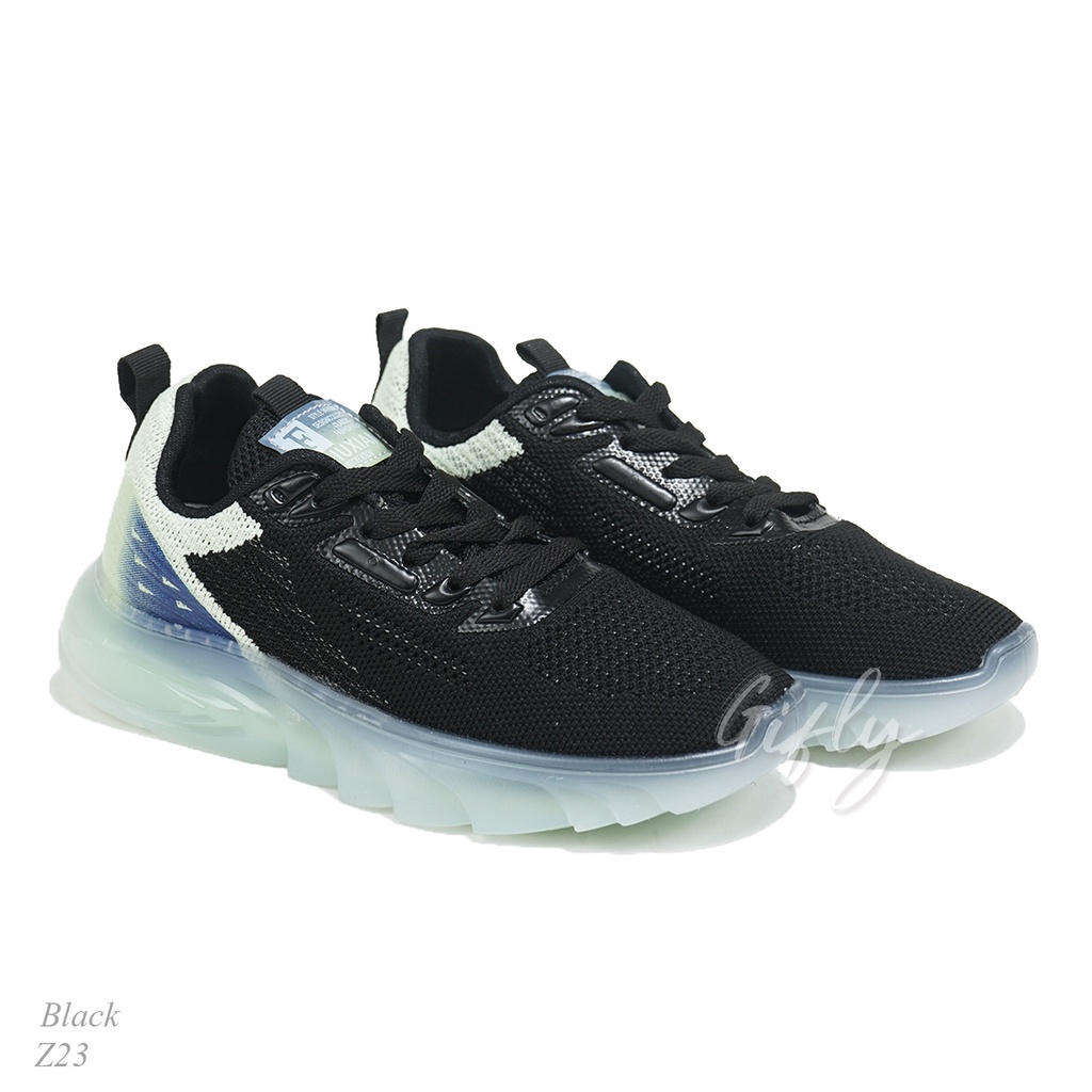 Gifly Kyong Sepatu Sneakers Wanita Sport Shoes-Z23/Black
