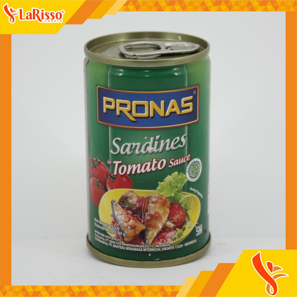 

PRONAS SARDEN SAUS TOMAT 155GR KALENG ALL VARIAN