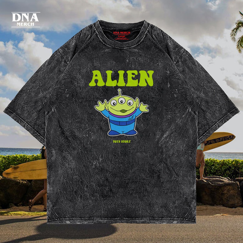 Kaos Toys Story Alien Overiszed Washed Tshirt/Vintage Tees