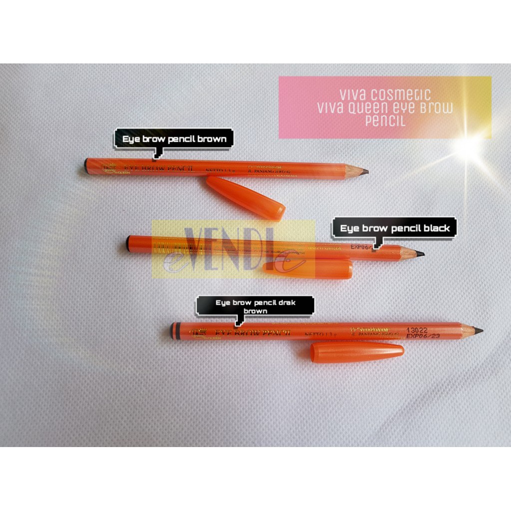 ORIGINAL Pensil Alis Viva Eye Brow Pencil Brown Black Hitam Coklat coklat tua PENCIL brown dark brown