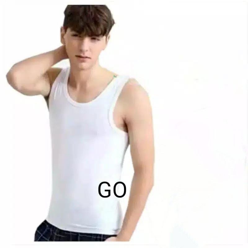 gof KAOS SINGLET SWAN By RIDER Pria Pakaian Dalam/Singlet Cowok Tanpa Lengan Size 38-42