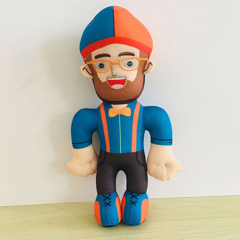 28cm Blippi New Plush Figure Mainan Boneka Boneka Lembut Untuk Hadiah Anakanak