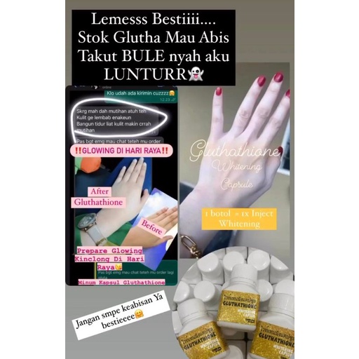 GLUTATHIONE THAILAND ORI(Pemutih super ampuh seluruh tubuh)