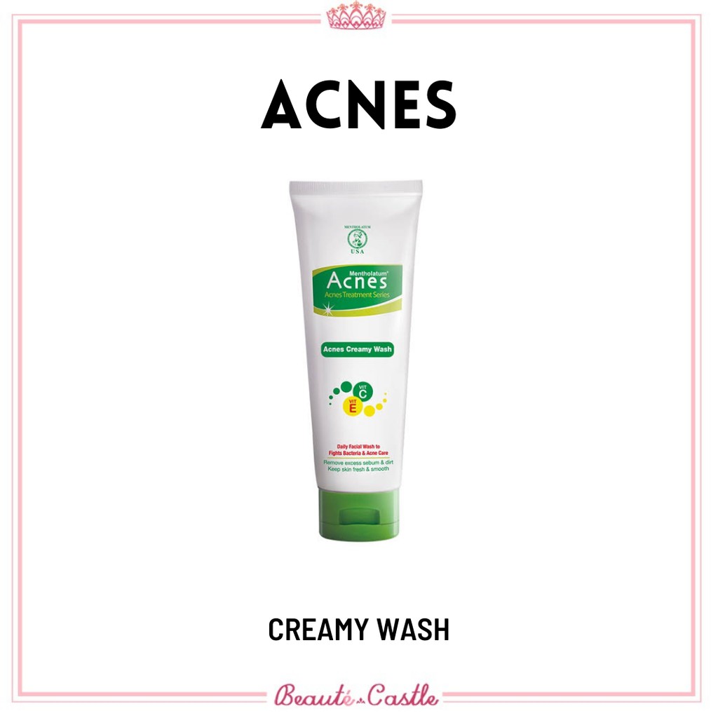 BPOM ACNES Creamy Wash 50gr & 100gr / Sabun Muka Jerawat / Facial Wash Acne Skin