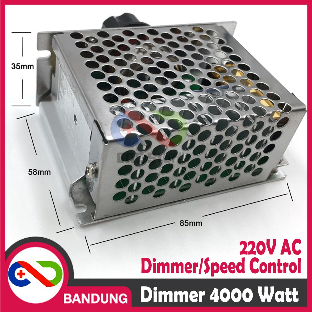 WITH CASE SCR 220V AC 4000W DIMMER SPEED CONTROLLER MOTOR LAMPU BOR GERINDA HEAT