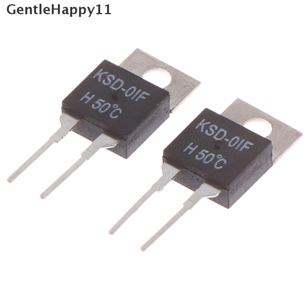 Gentlehappy 2Pcs KSD-01F 50 Degc Saklar Sensor Termostat Suhu Normal