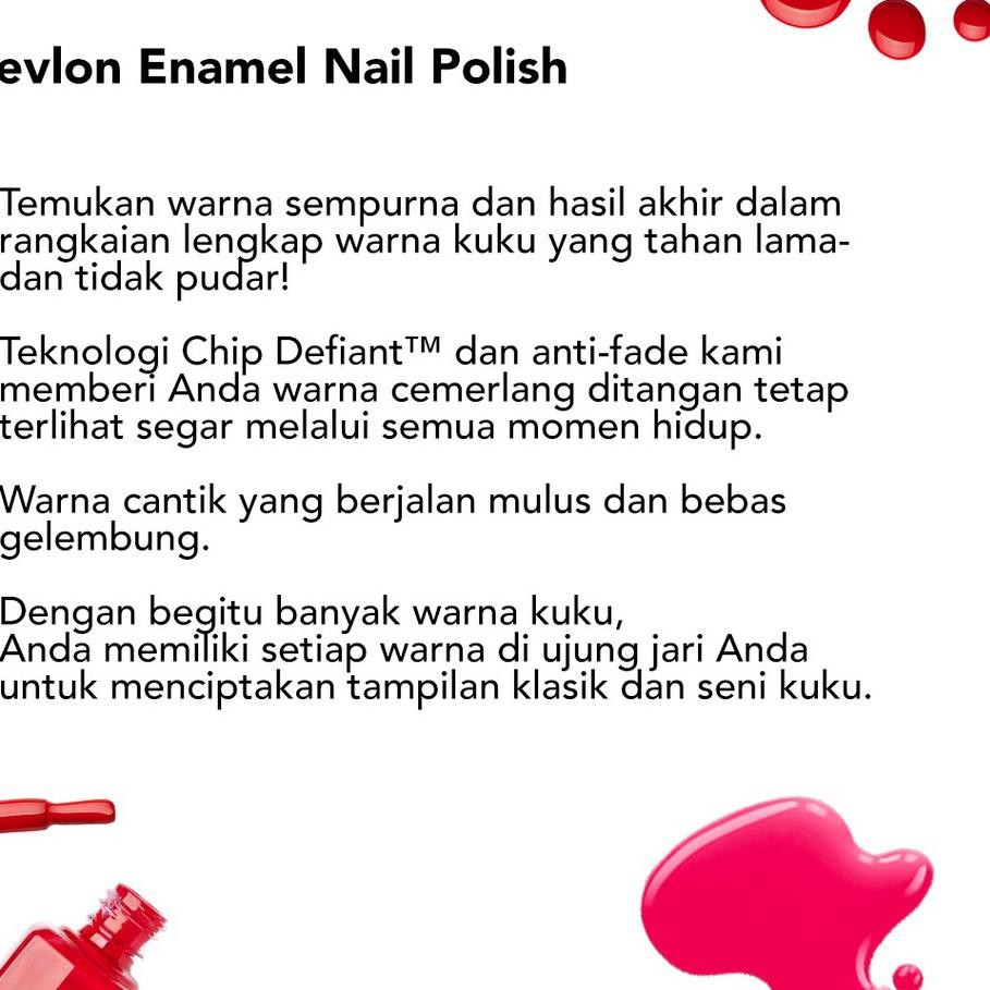 Menarik Revlon  Enamel Nail Polish Cat  Kuku  14 7 mL 