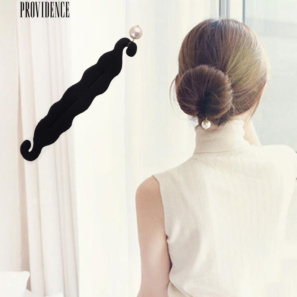 [Bayar Di Tempat]Magic Sponge Hair Clip Foam Donut Hair Styling Bun Curler Tool Maker Ring Twist