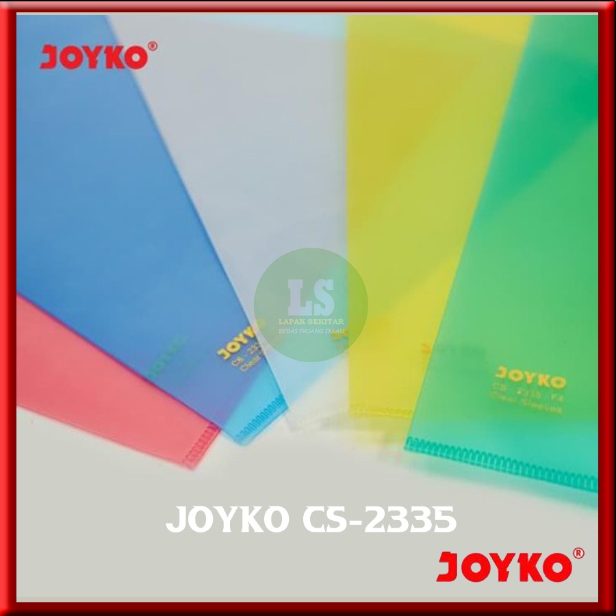 

Clear Sleeves / Map L Bening Transparan Joyko CS-2335 / F4 5 Warna
