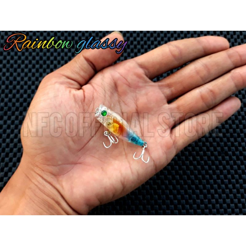 Mini Popper 4cm / 3,5gr Hook Tajam anti karat BEST KILLER ACTION for ultralight casting
