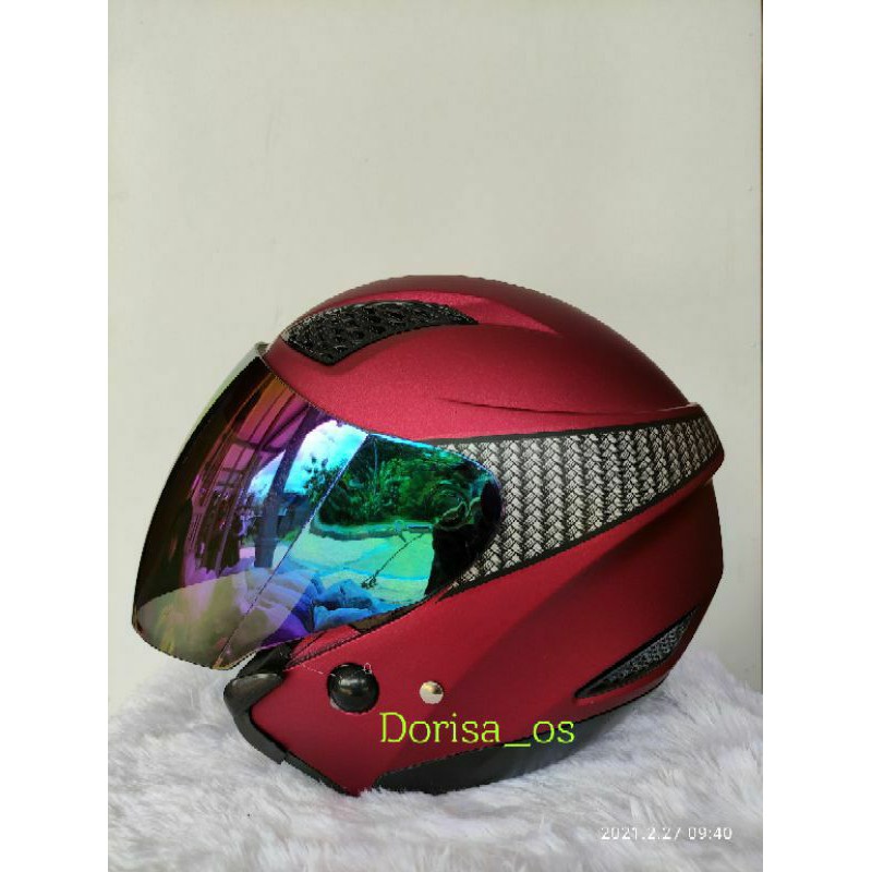 Helm ZEUS KW/helm centro kw/helmzeuz/helmmurah kaca bening RUMI2
