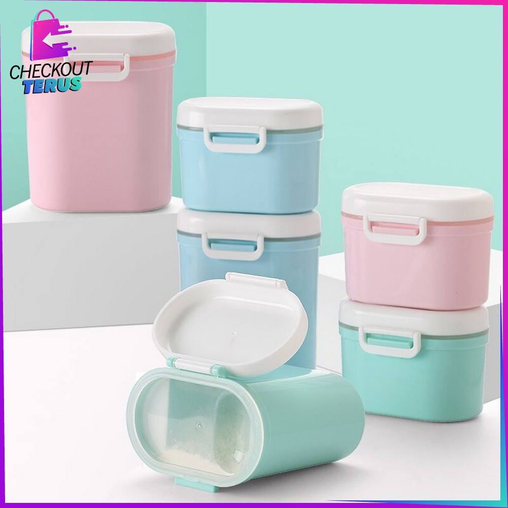 CT C4 Tempat Penyimpanan Susu Bubuk Bayi Kotak Penyimpanan Susu Bayi Kotak Portable Sealed Anti Tumpah