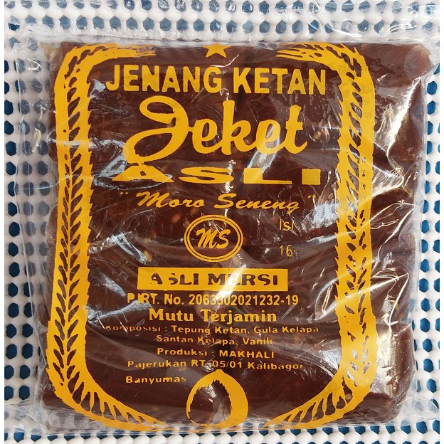 Jenang Ketan Jaket Polos Wijen Khas Purwokerto