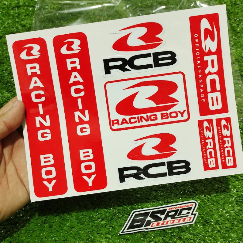 sticker rcb 1 set lengkap