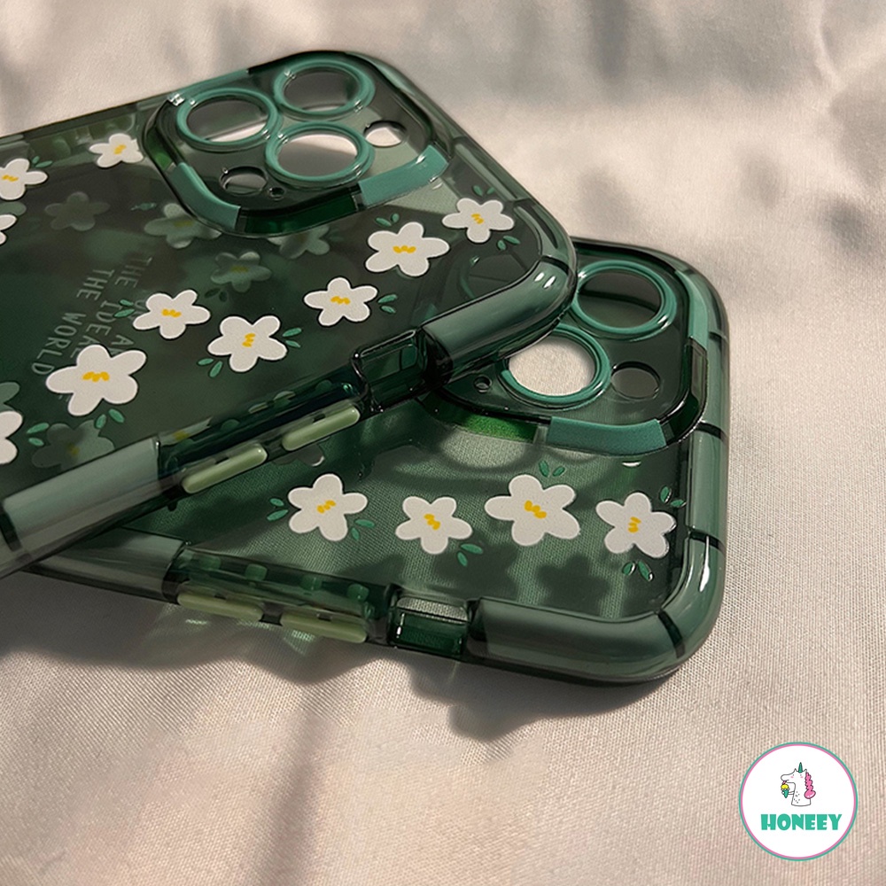 Casing Soft Case TPU Motif Bunga Daisy Vintage Untuk IPhone 13 12 11 Pro Max