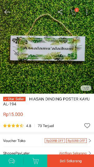 Hiasan Dinding Poster Kayu Al-196