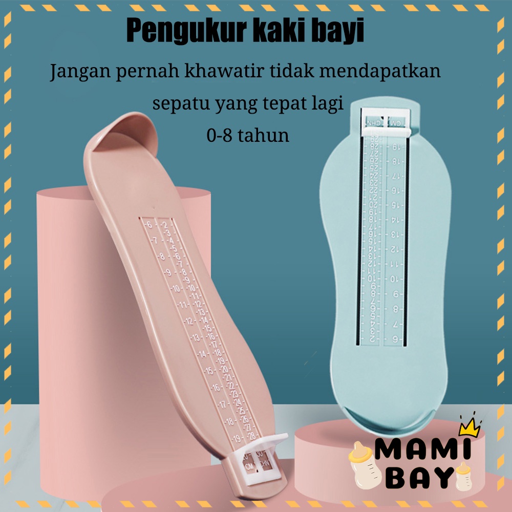 OKEYI Pengukur kaki anak alat ukur kaki bayi foot measurement tool