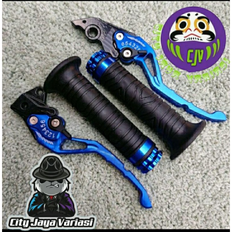Handle Rem Full CNC plus handgrip jalu variasi Nmax mio sporty vario