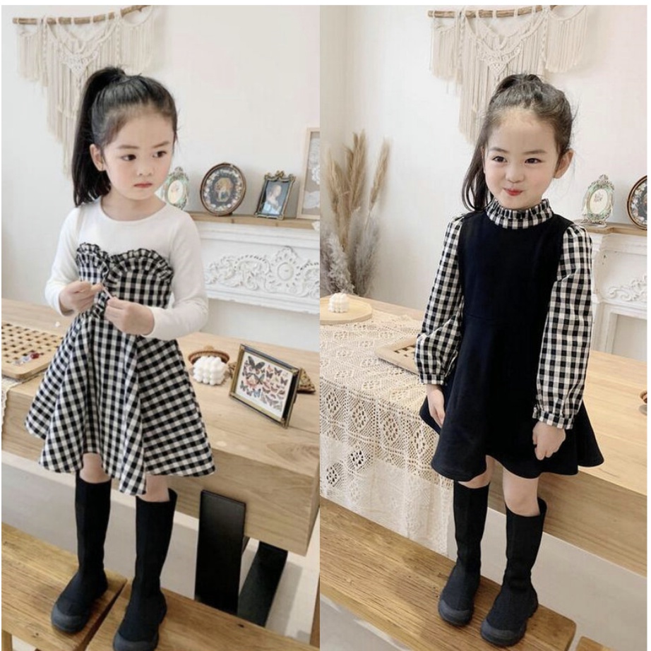 babyfit TUWEI dress lengan panjang anak perempuan baju formal anak import fd-928