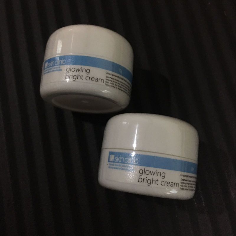 skin clinic glowing bright cream