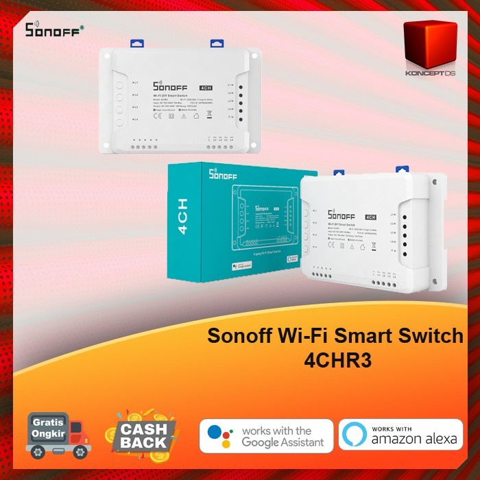 Sonoff WiFi Smart Switch 4CH R3 4Gang/Channel