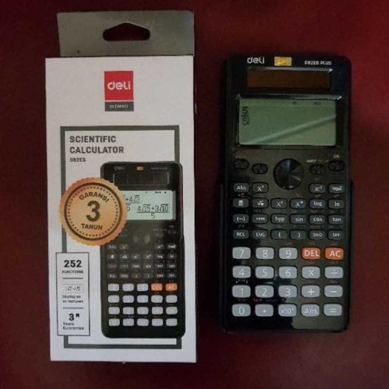 Deli FX-82ES PLUS - Calculator Scientific Kalkulator Kuliah D82ES PLUS
