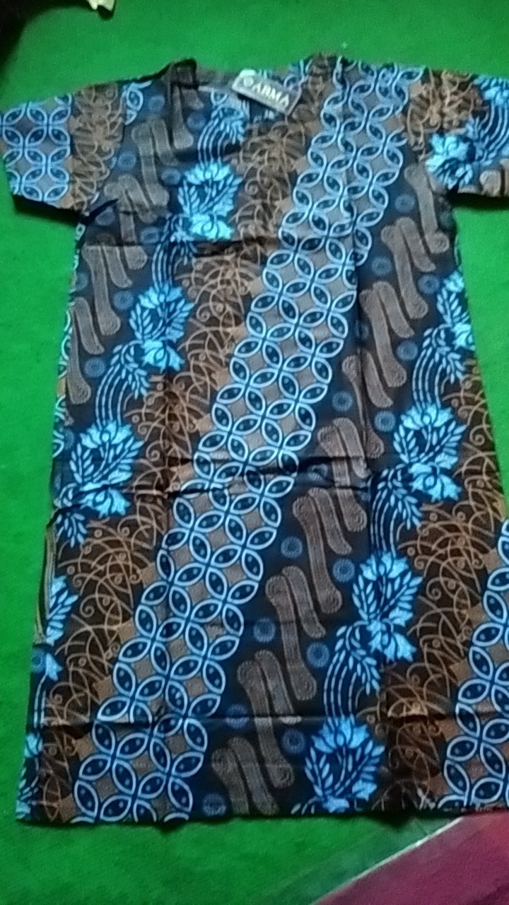 Batik Couple Keluarga Sania Ruffle Ori Ndoro Jowi Dnt Motif Sakura Merahh