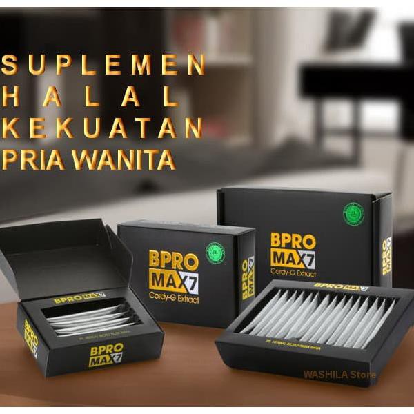 SUPLEMEN BPRO MAX7 MAX 7 CORDYCEPS + GINSENG HERBAL ORGANIK DAN HALAL