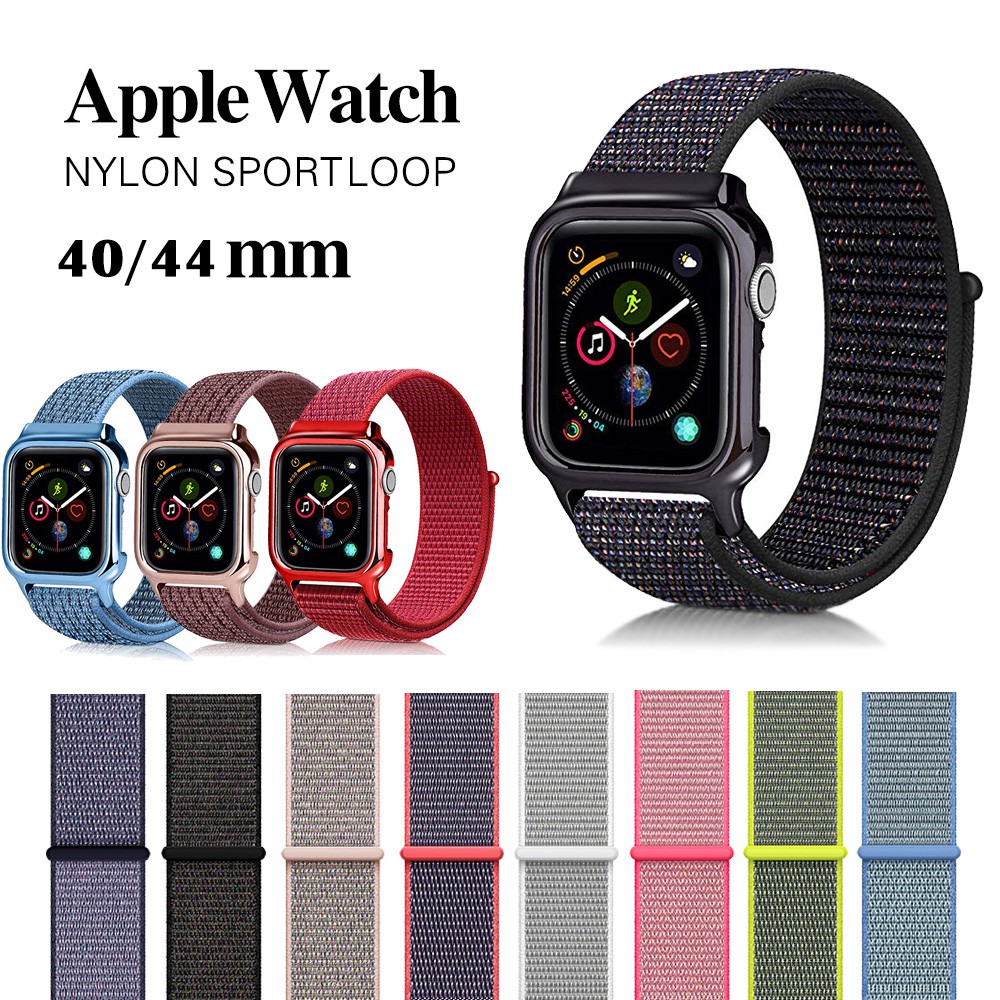 Strap Pengganti Bahan Nilon Woven Ringan Ukuran 44mm 40mm Untuk Apple Watch Shopee Indonesia