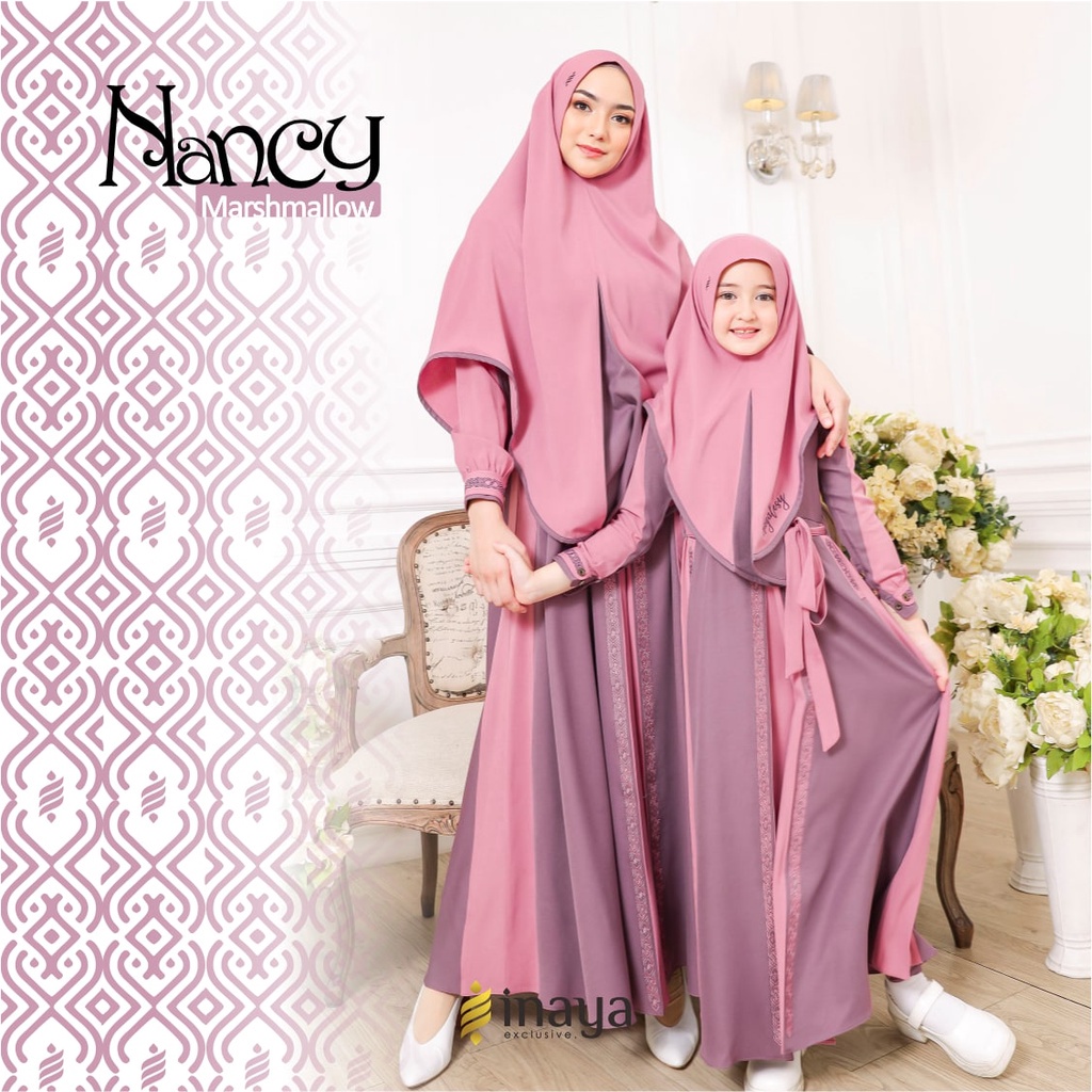 Gamis Dress Muslim Dewasa By Inayah Nancy terbaru