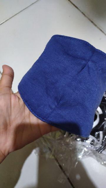 Masker Kain 3 Lapis Selip Tissue Filter Jadi 4 Lapis 4ply Face Mask Katun Anti Debu Cotton Mask