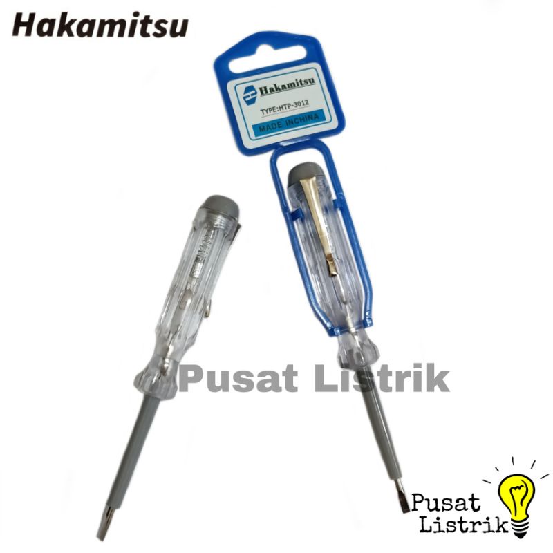 Testpen Abu-Abu Hakamitsu Obeng Listrik Abu HTP-3012